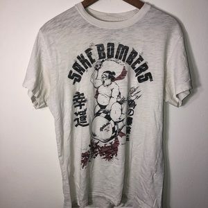 Lucky Brand T-Shirt Sake Bombers Fat Boy Buddha